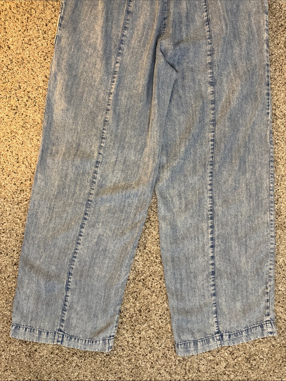 Jane + Delancey Light Blue Pull On Pant with Cord Belt & Elastic Back - Picture 12 of 13